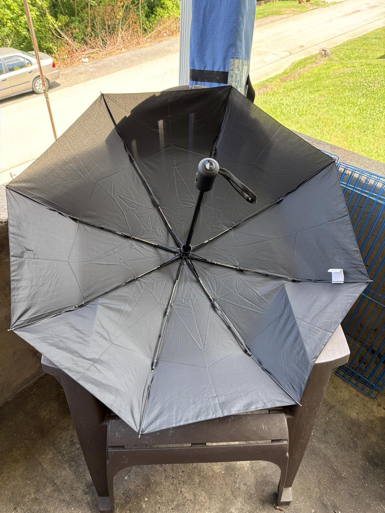 Rain-Mate Windproof Compact Umbrellas for Rain - Strong Reinforced Fiberglass Rib Design & Auto Open & Close - Portable Folding Travel Umbrella - Lightweight & Packable for Women & Men, Easy Collapse customer photo 1