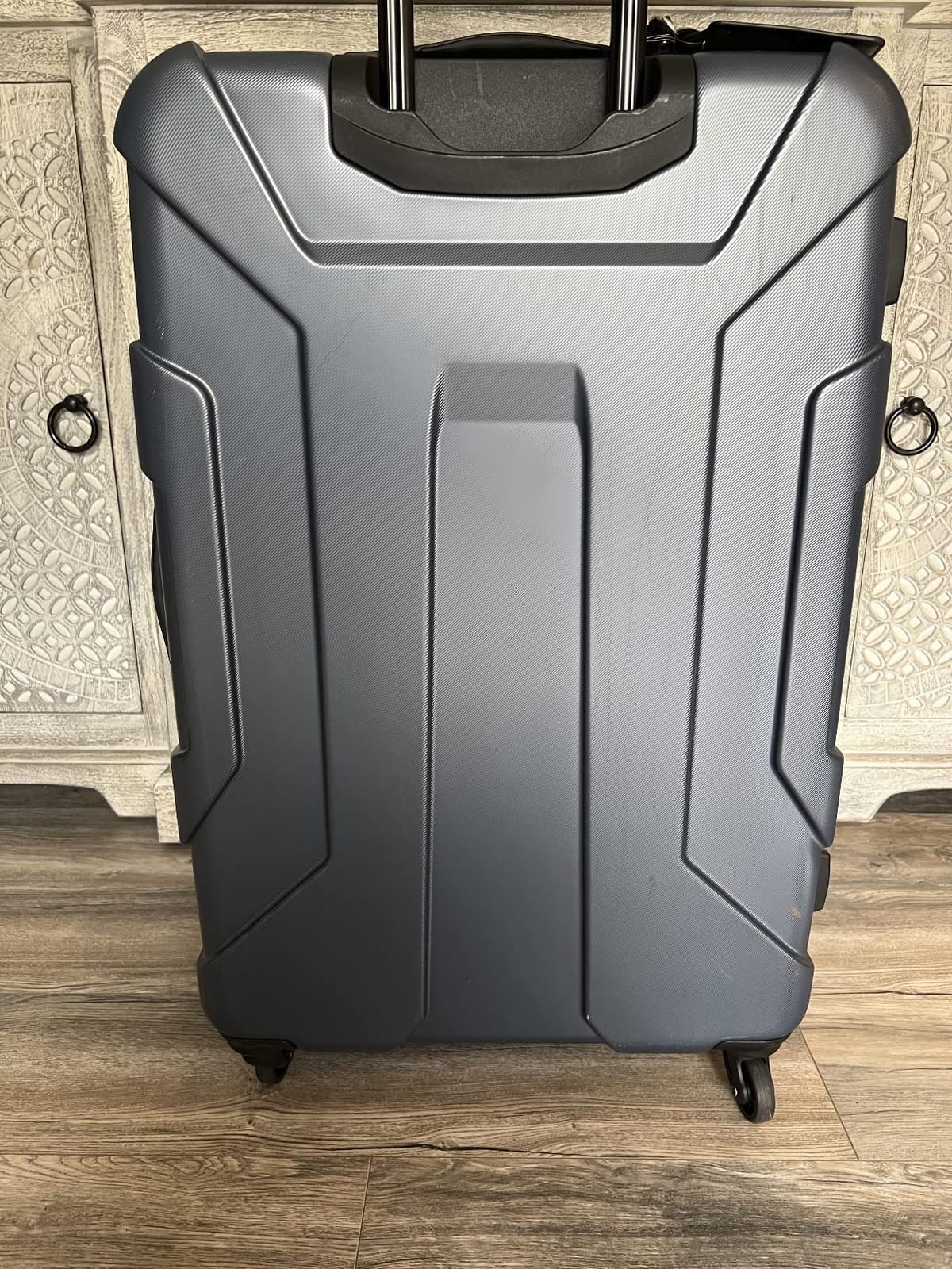 Samsonite Centric Hardside Expandable Luggage with Spinner Wheels, Teal, Checked-Large 28-Inch customer photo 1