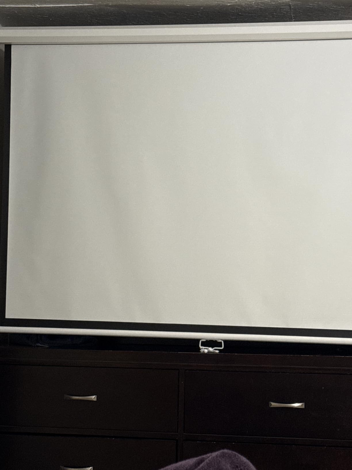 Projector Screen with Stand 100 inch 16:9 for Movies & Presentations customer photo 1
