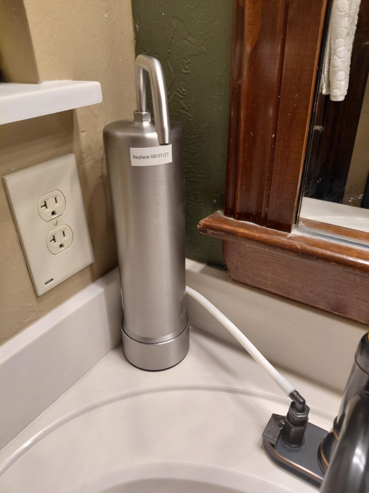 Waterdrop CTF-01 Water Filter for Sink Faucet, Stainless Steel, 1 Filter customer photo 2