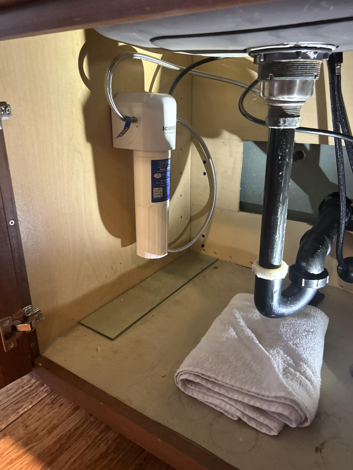 ICEPURE Under Sink Water Filter System, 3 Years or 22000 Gallons Ultra High Life NSF/ANSI 42 Certified, Removes Heavy Metals,Chlorine,Direct Connect Under Counter Drinking Water System, USA Tech customer photo 1