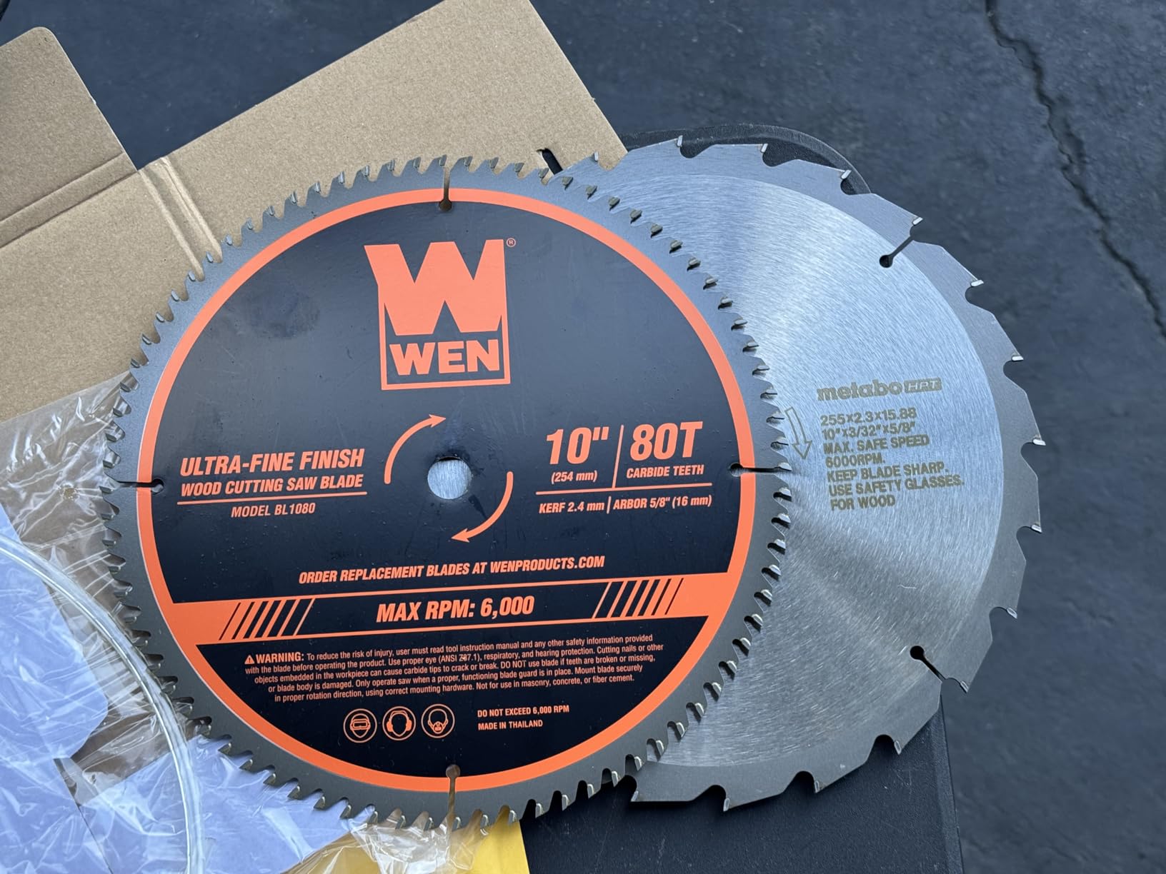 WEN BL1080 10-Inch 80-Tooth Carbide-Tipped Ultra-Fine Finish Professional Woodworking Saw Blade for Miter Saws and Table Saws customer photo 2