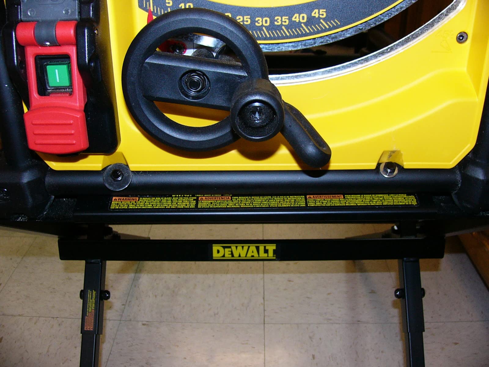 DEWALT Portable Table Saw with Stand, 8-1/4 inch, up to 48-Degree Angle Cuts (DWE7485WS) customer photo 2
