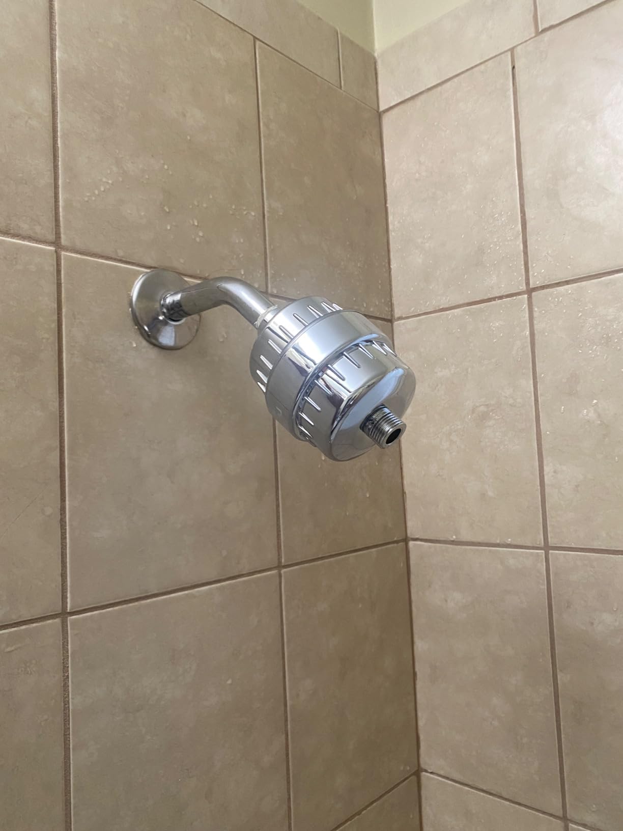 20 Stage Shower Filter w/ 3 Cartridge, Shower Head Filter, Reduce Well Hard Water Chlorine Heavy Metal & Impurity, Improve Skin Hair, Fit Most Handheld Showerhead Fixed Rainfall, Chrome customer photo 1