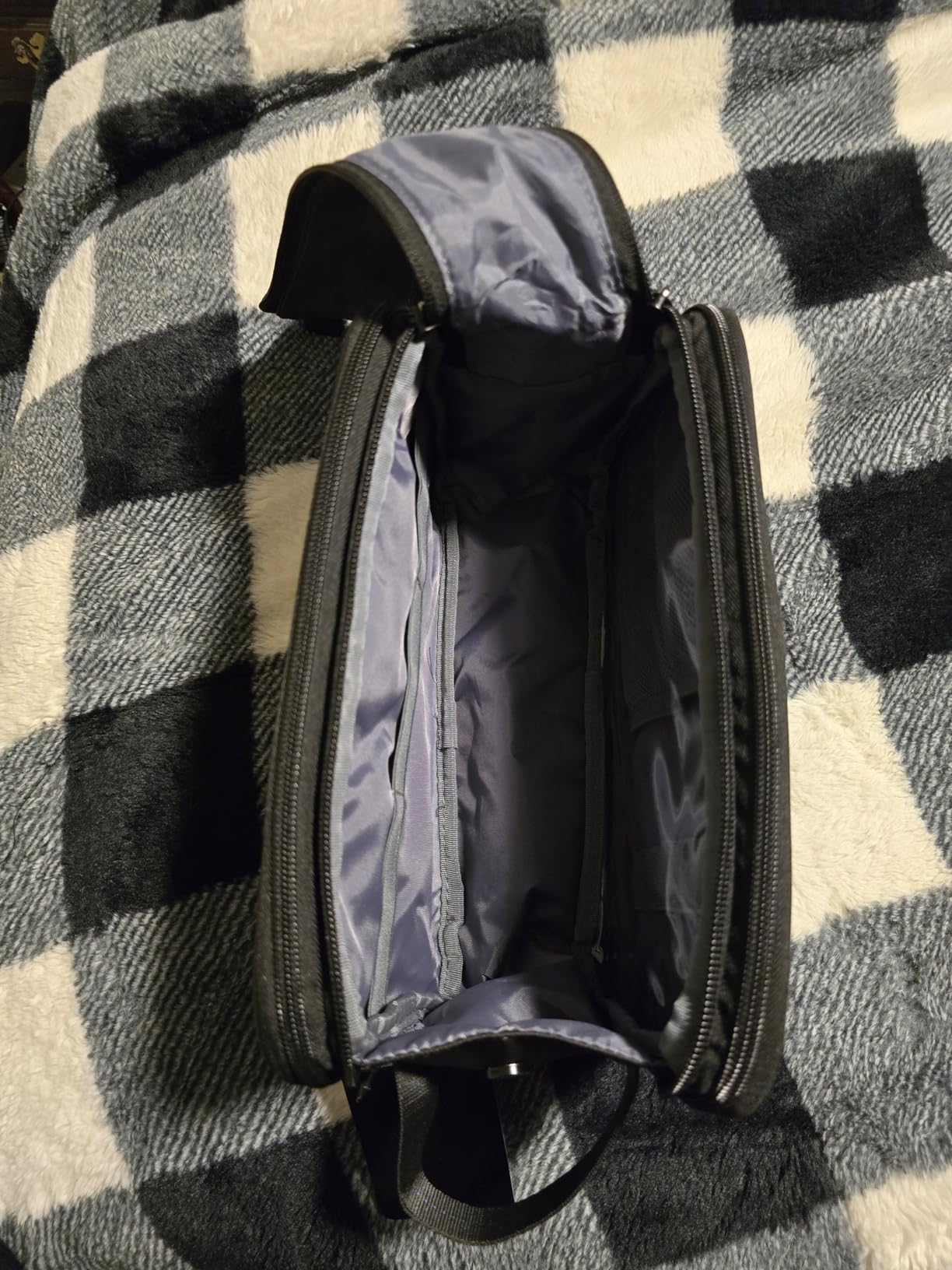 ZEEMO Travel Toiletry Bag for Men, Full Open Dopp Kit with Dual Compartment customer photo 1