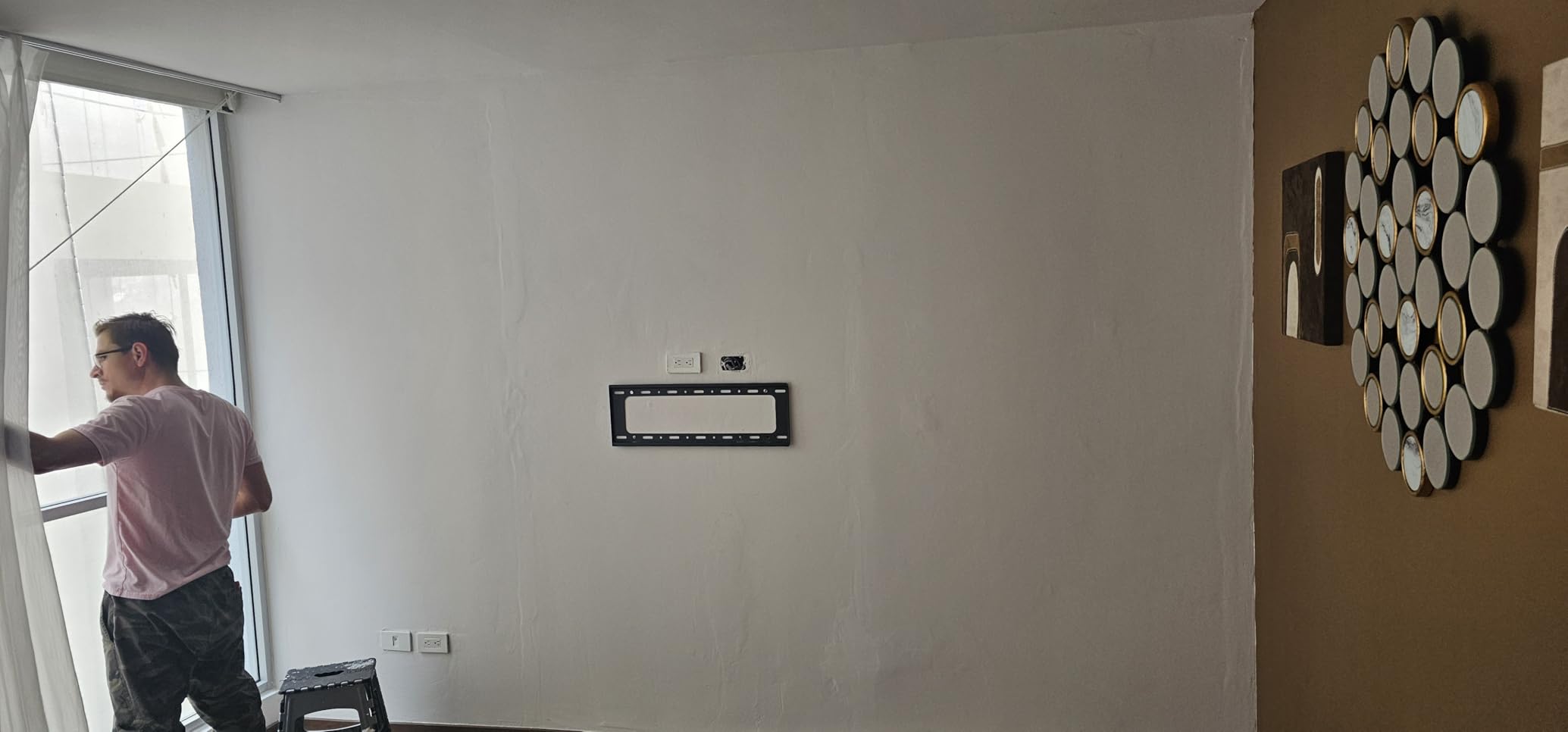 BUBOS 6-Pack Acoustic Panels, Wood Grain Sound Absorbing Panels, 23.6x23.6 customer photo 1