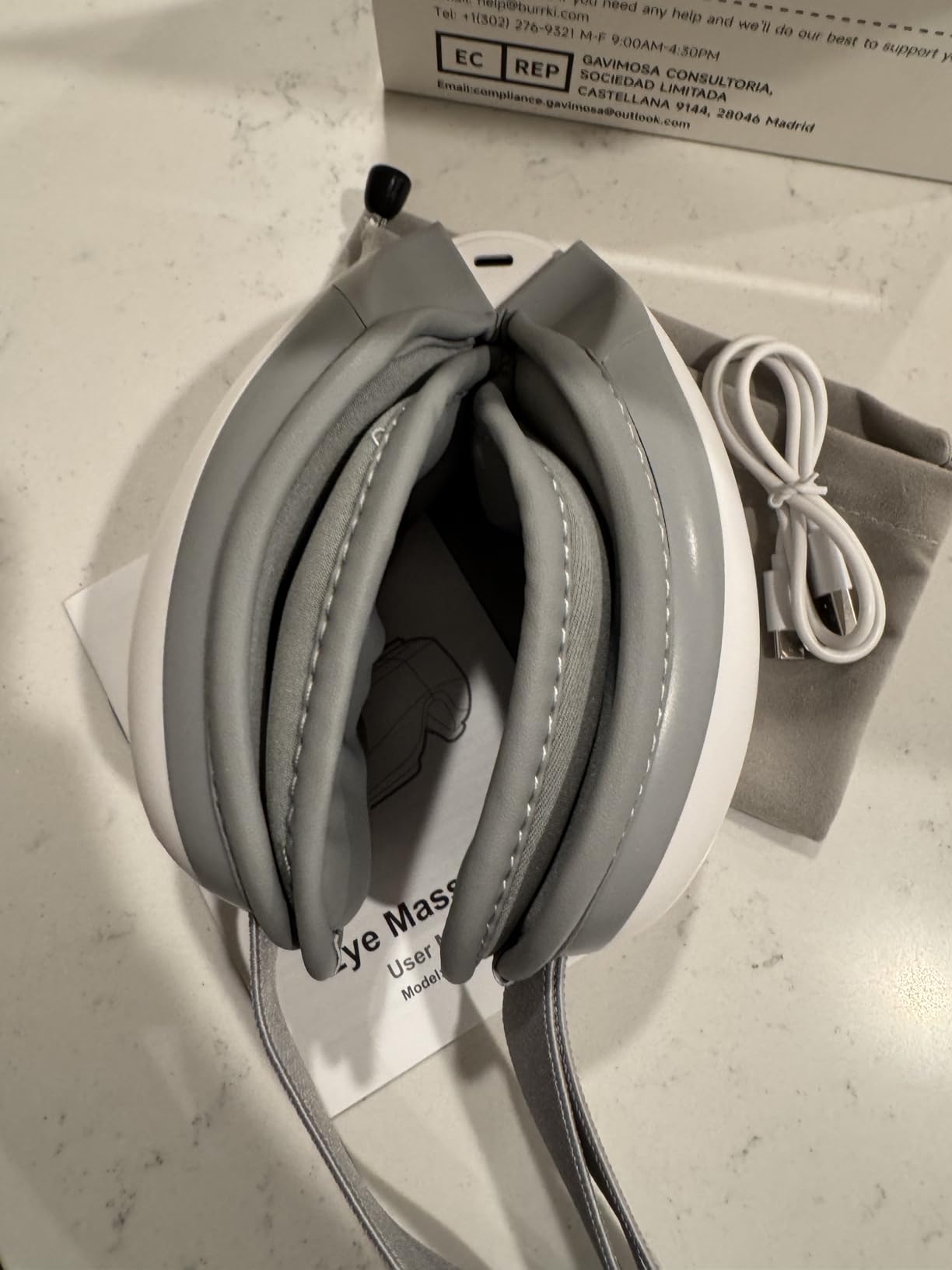 Eye Massager with Heat & Bluetooth Music, Massaging Eye Mask customer photo 1