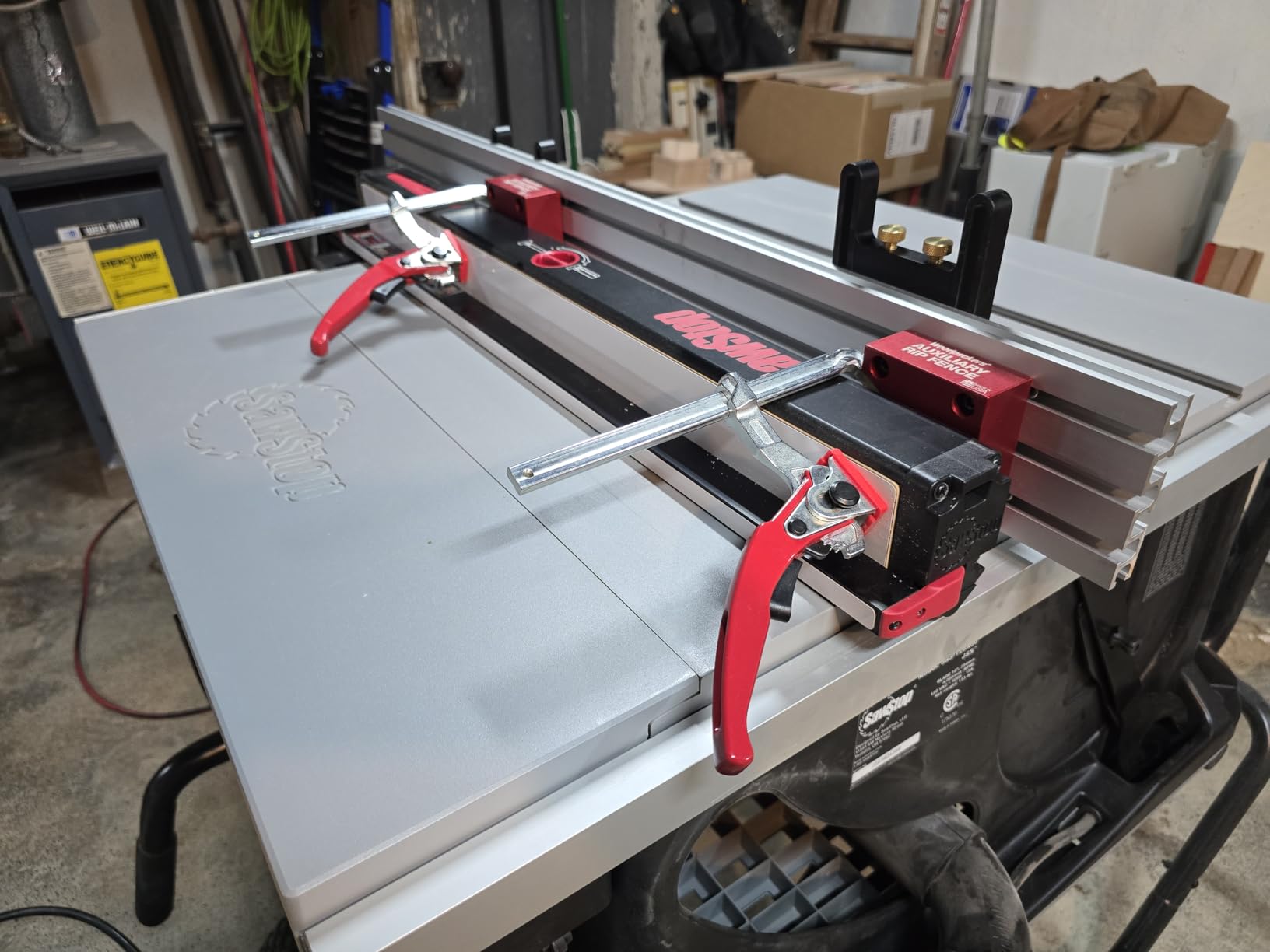 Woodpeckers Auxiliary Rip Fence, 48 Inch Table Saw Fence Extension, Infeed or Outfeed Material Support, T-Track Slots, Clamping Blocks - ARF-48 customer photo 1