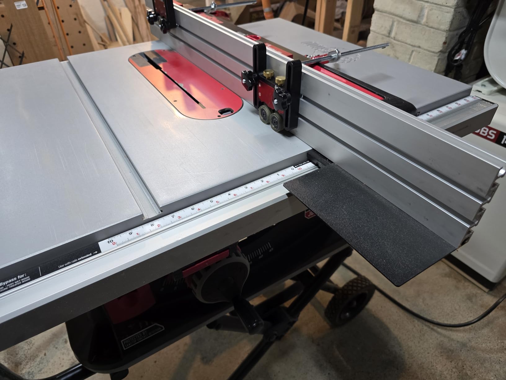 Woodpeckers Auxiliary Rip Fence, 48 Inch Table Saw Fence Extension, Infeed or Outfeed Material Support, T-Track Slots, Clamping Blocks - ARF-48 customer photo 2