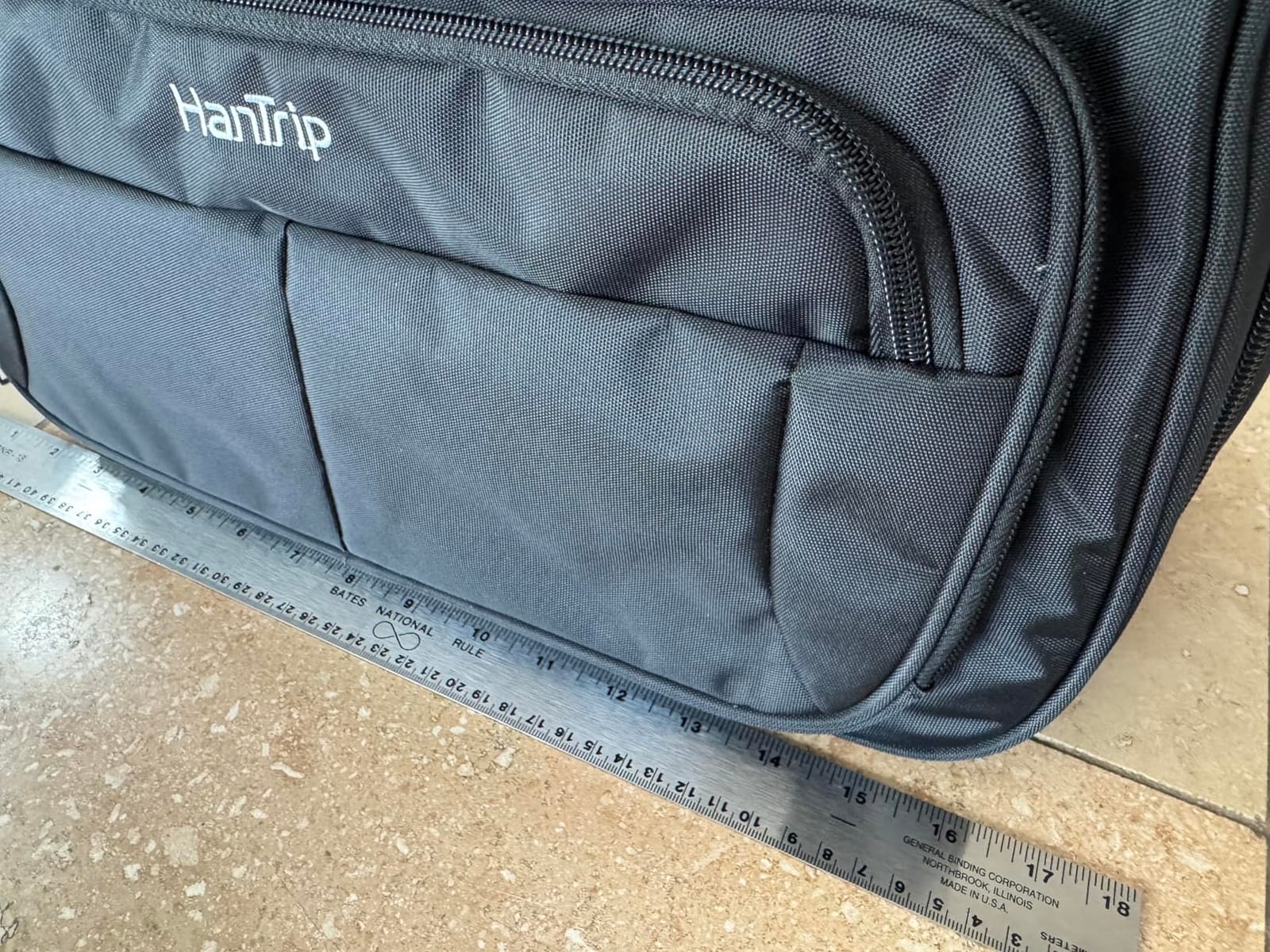 HanTrip 16 Inch Under Seat Carry On Duffle Bag for Airplanes, Black customer photo 1