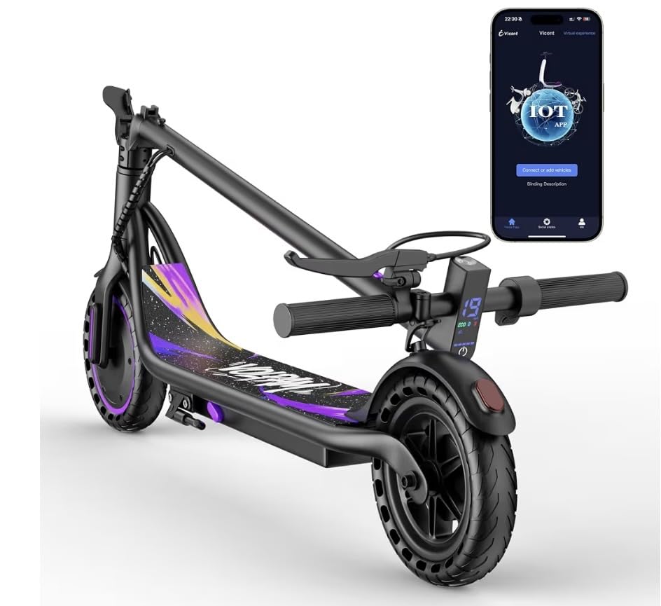 VOLPAM Electric Scooter, 500W/800W/1000W Motor, Long Range 21-28Miles customer photo 2