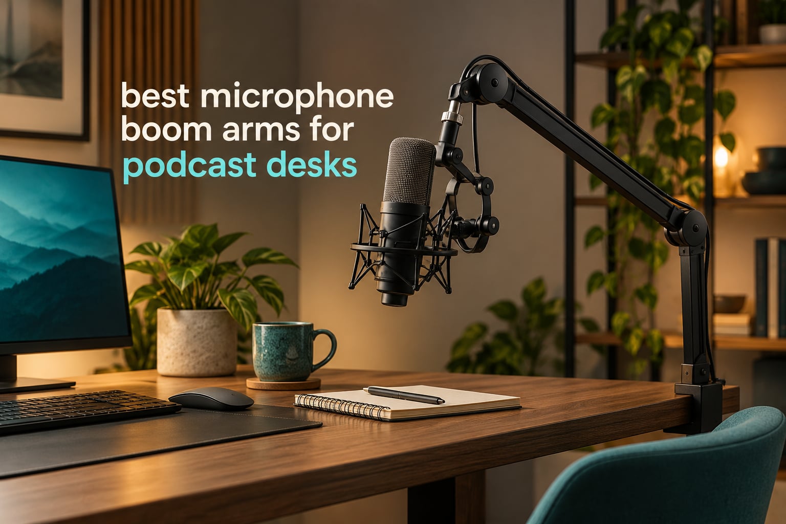 best microphone boom arms for podcast desks
