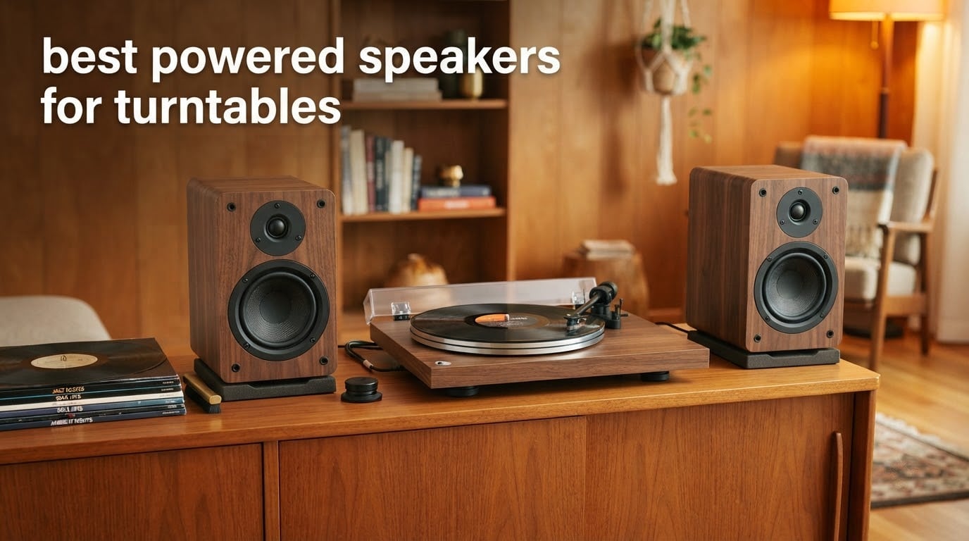 best powered speakers for turntables