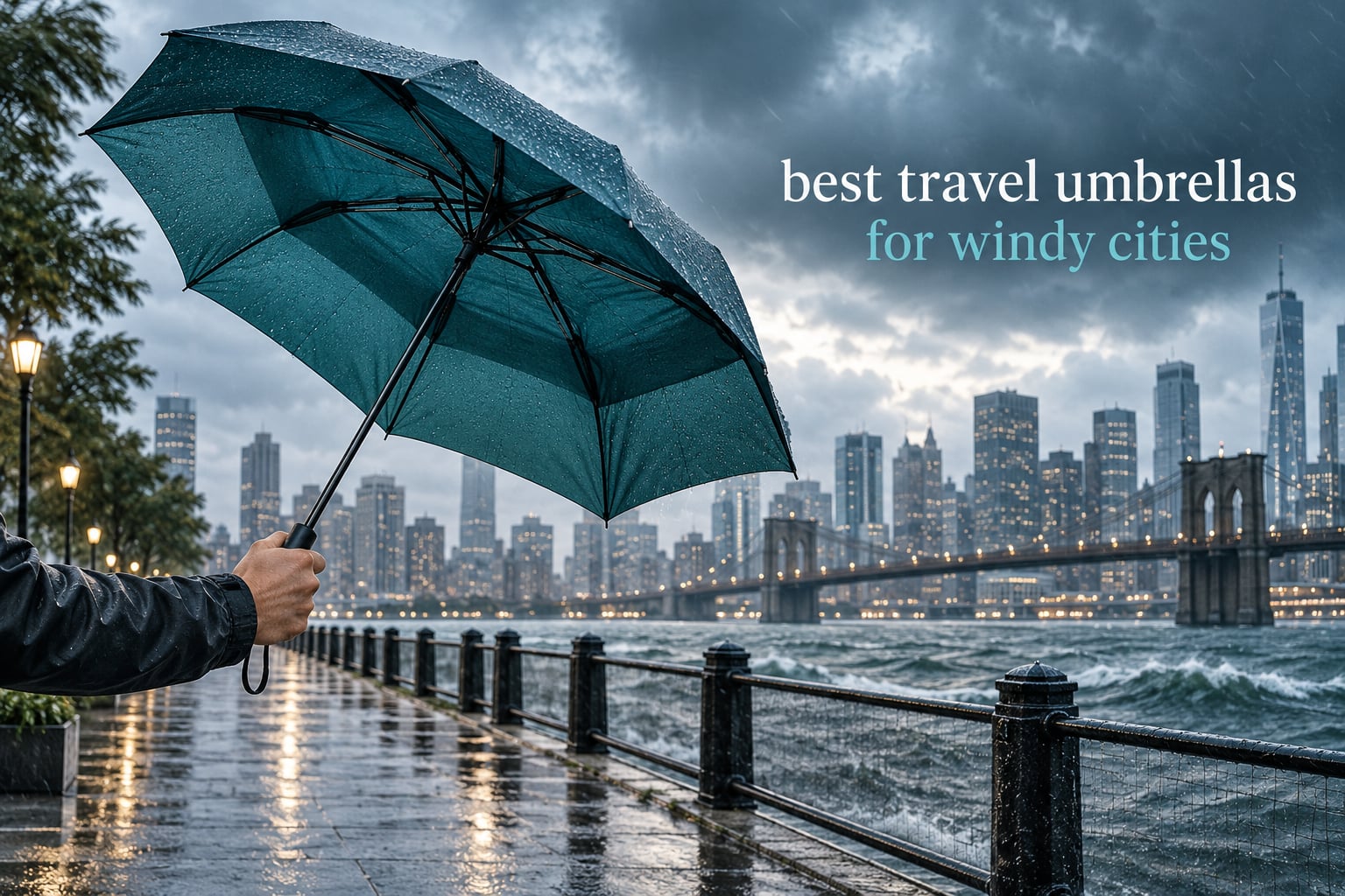 best travel umbrellas for windy cities
