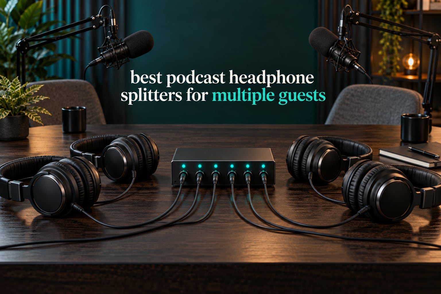 best podcast headphone splitters for multiple guests