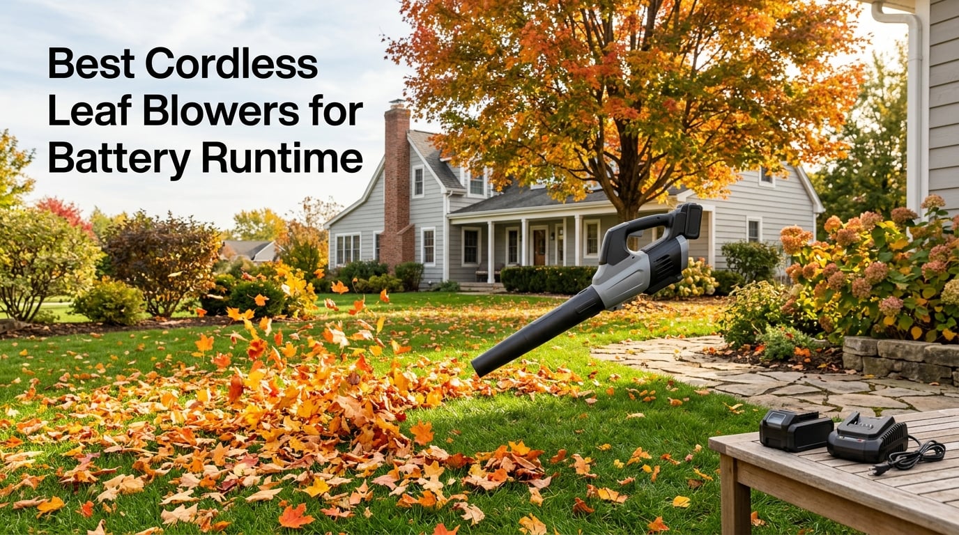 Best Cordless Leaf Blowers for Battery Runtime
