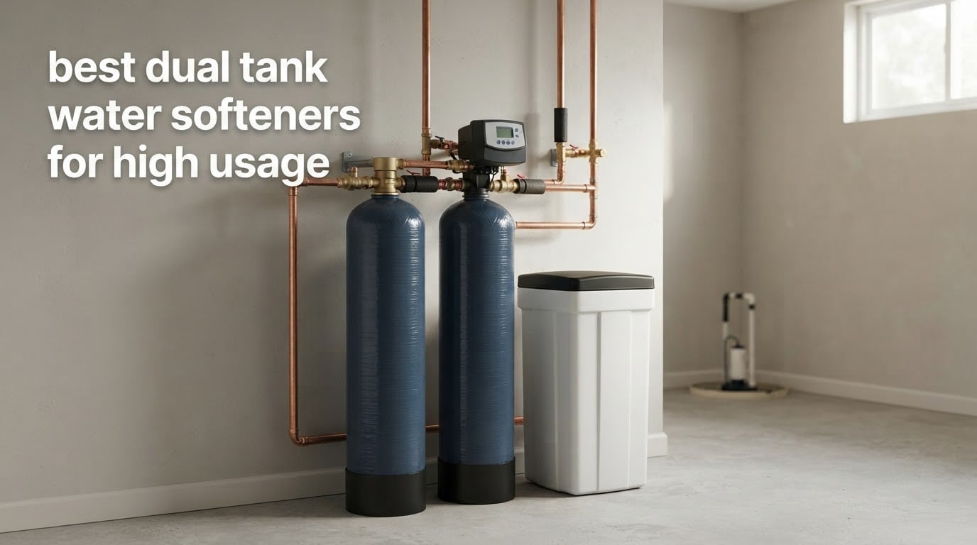 best dual tank water softeners for high usage