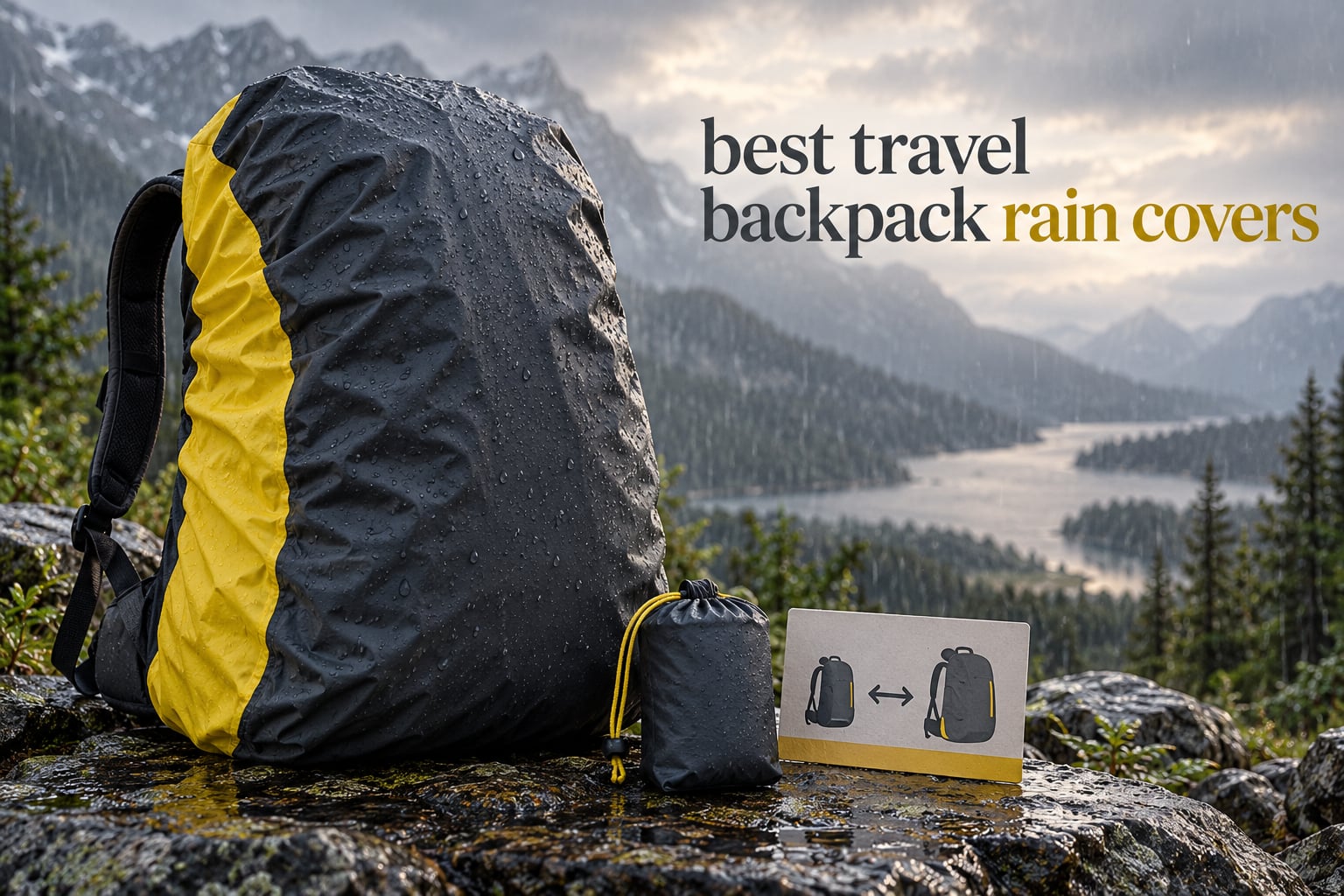 best travel backpack rain covers