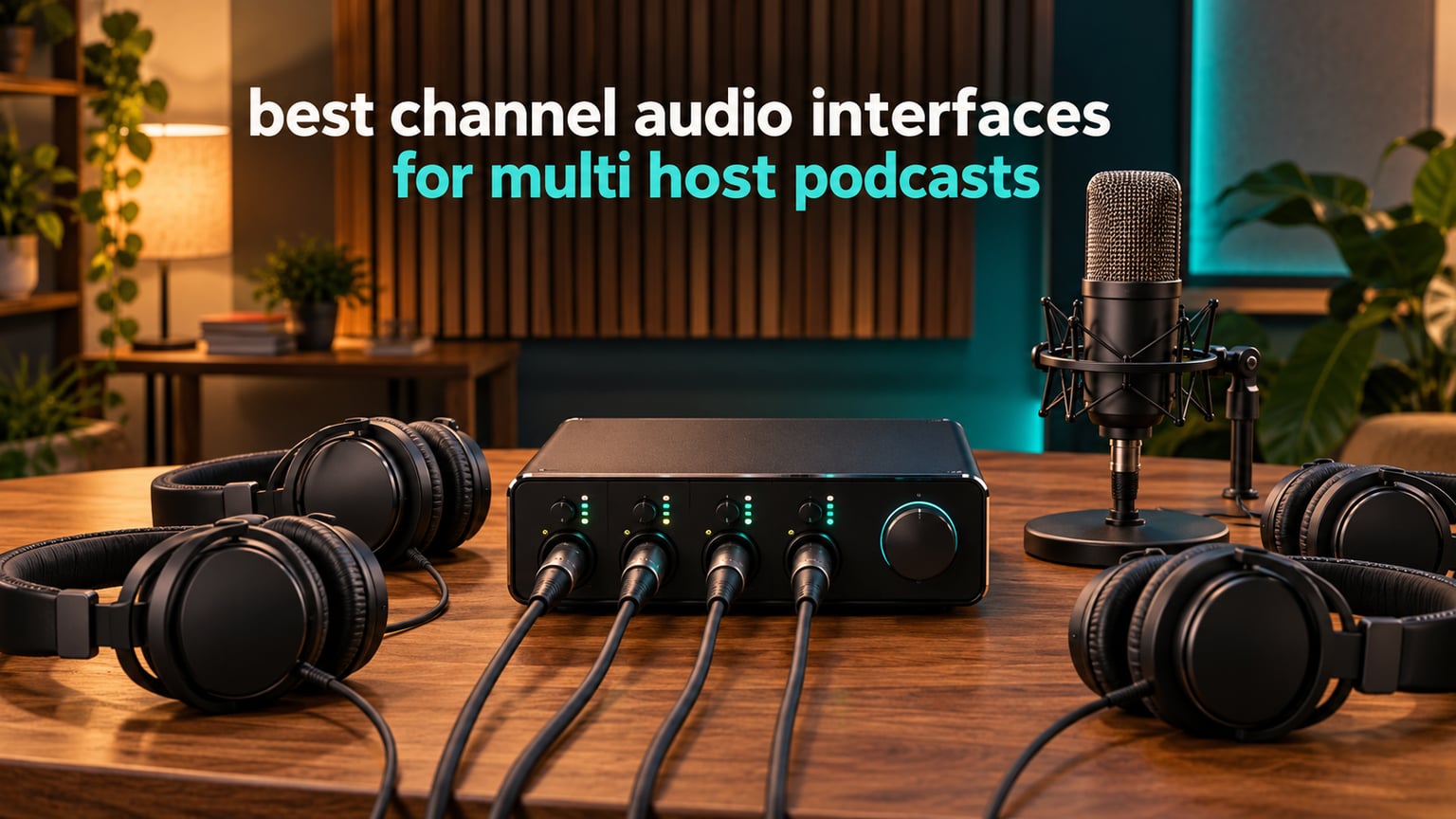 best 4 channel audio interfaces for multi host podcasts