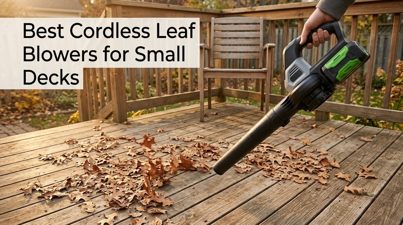Best Cordless Leaf Blowers for Small Decks