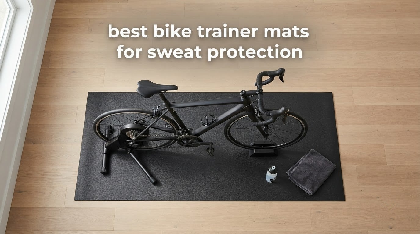 best bike trainer mats for sweat protection