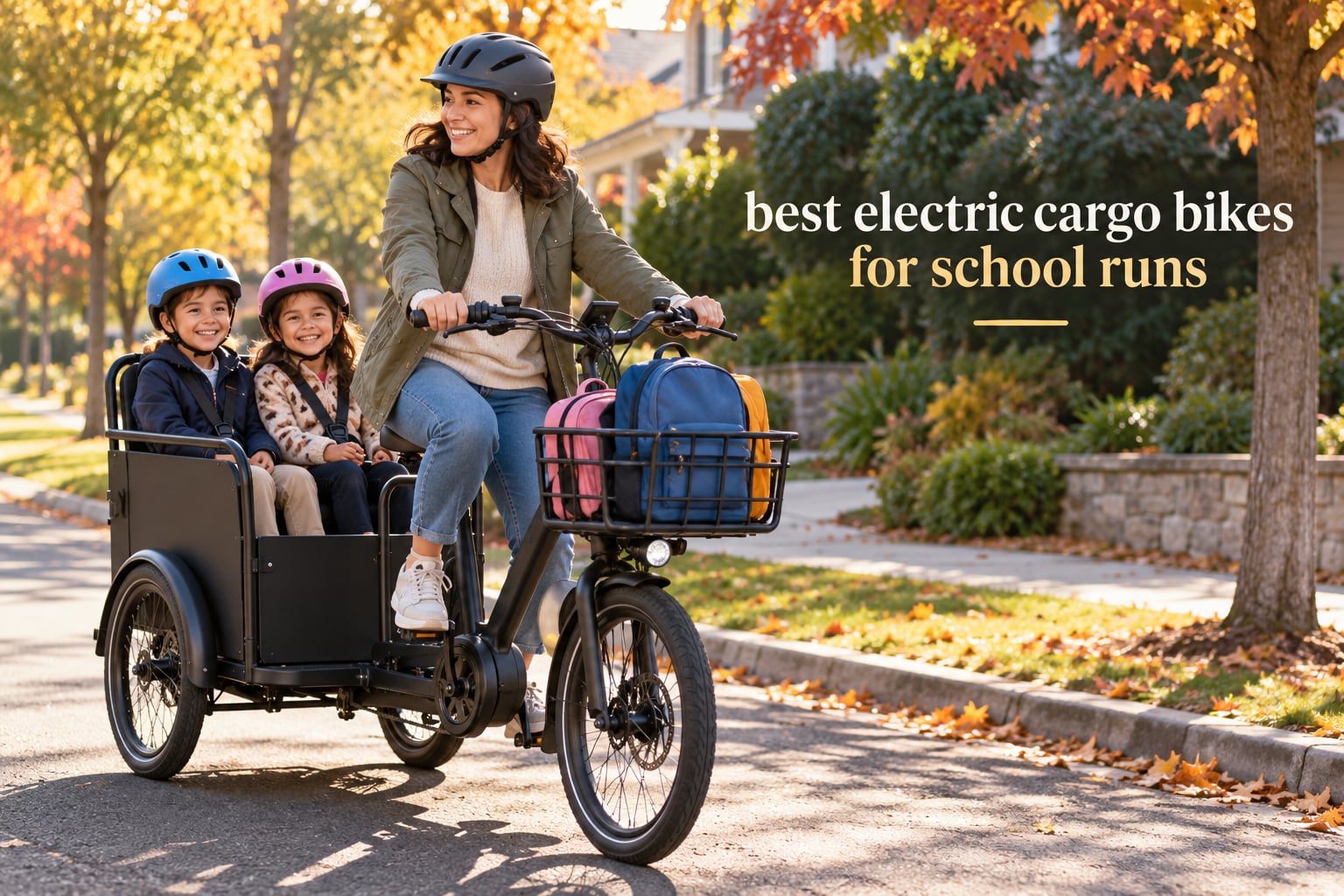 best electric cargo bikes for school runs