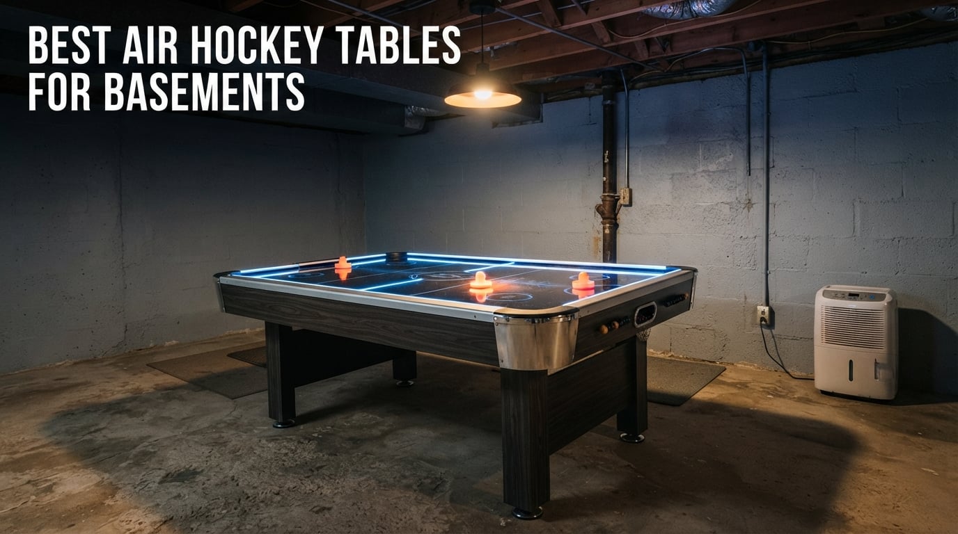 best air hockey tables for basements